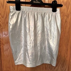 Silver Skirt Set